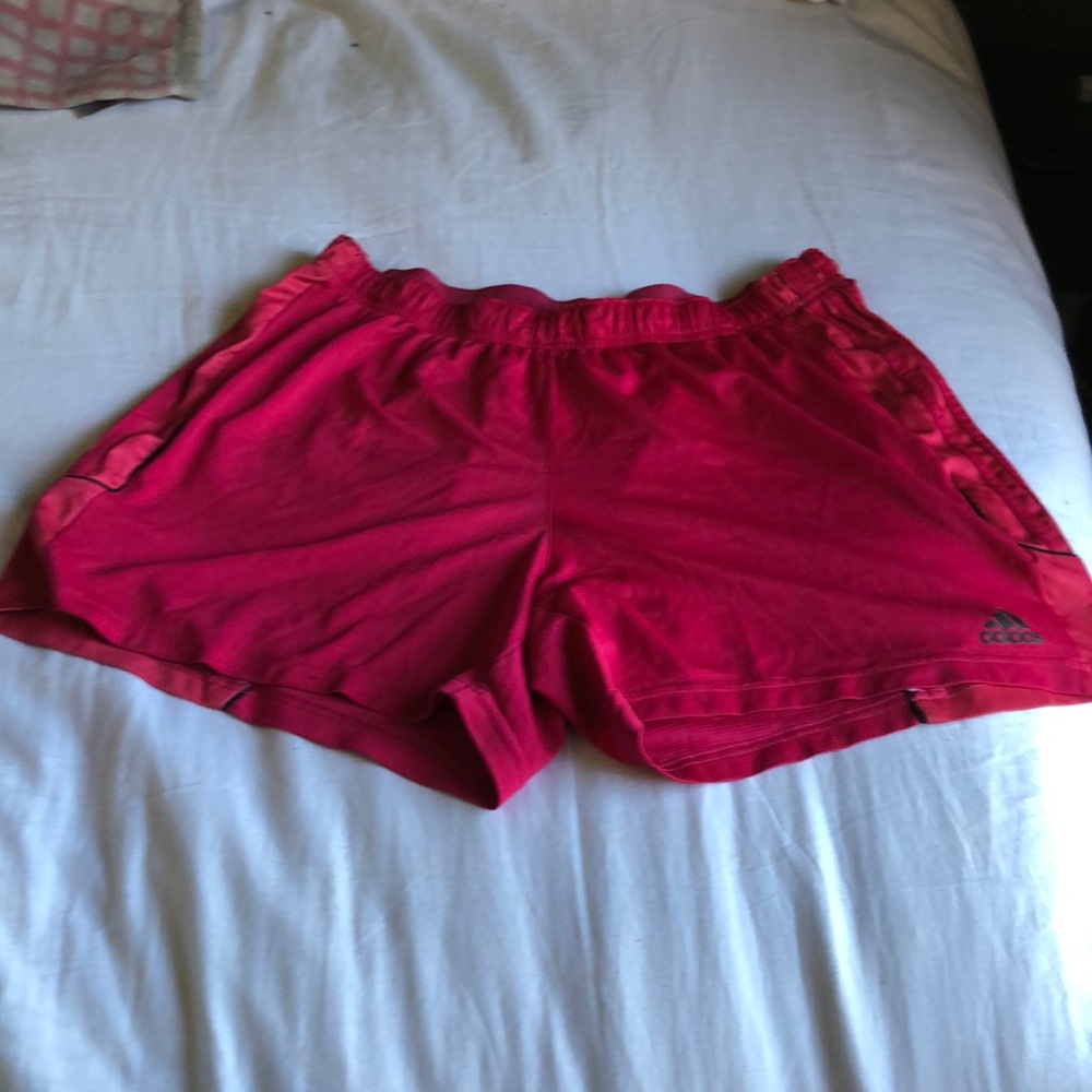 Adidas women’s pink shorts